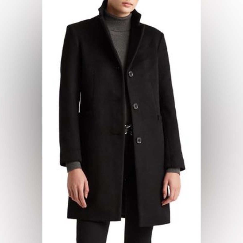 Ralph Lauren Reefer Coat - Black - 4